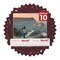 Dark Red Suede Mat Board for 18x18 Frames - Fits 16x16 Photos